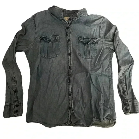 Women’s Laurel And Lucy Button Up Blue Top Size Medium - Picture 5 of 5